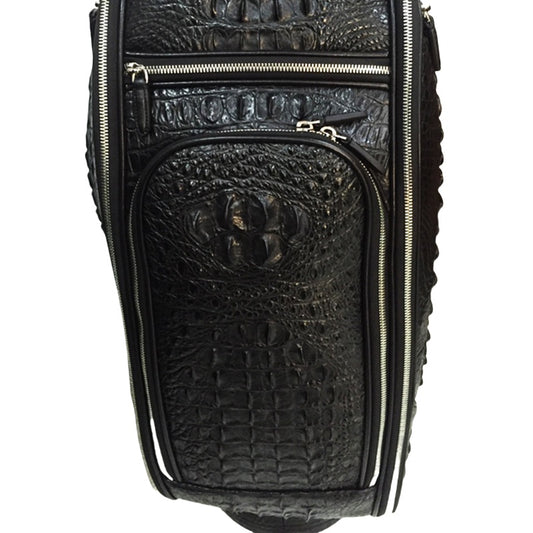 Crocodile pattern pulley travel suitcase