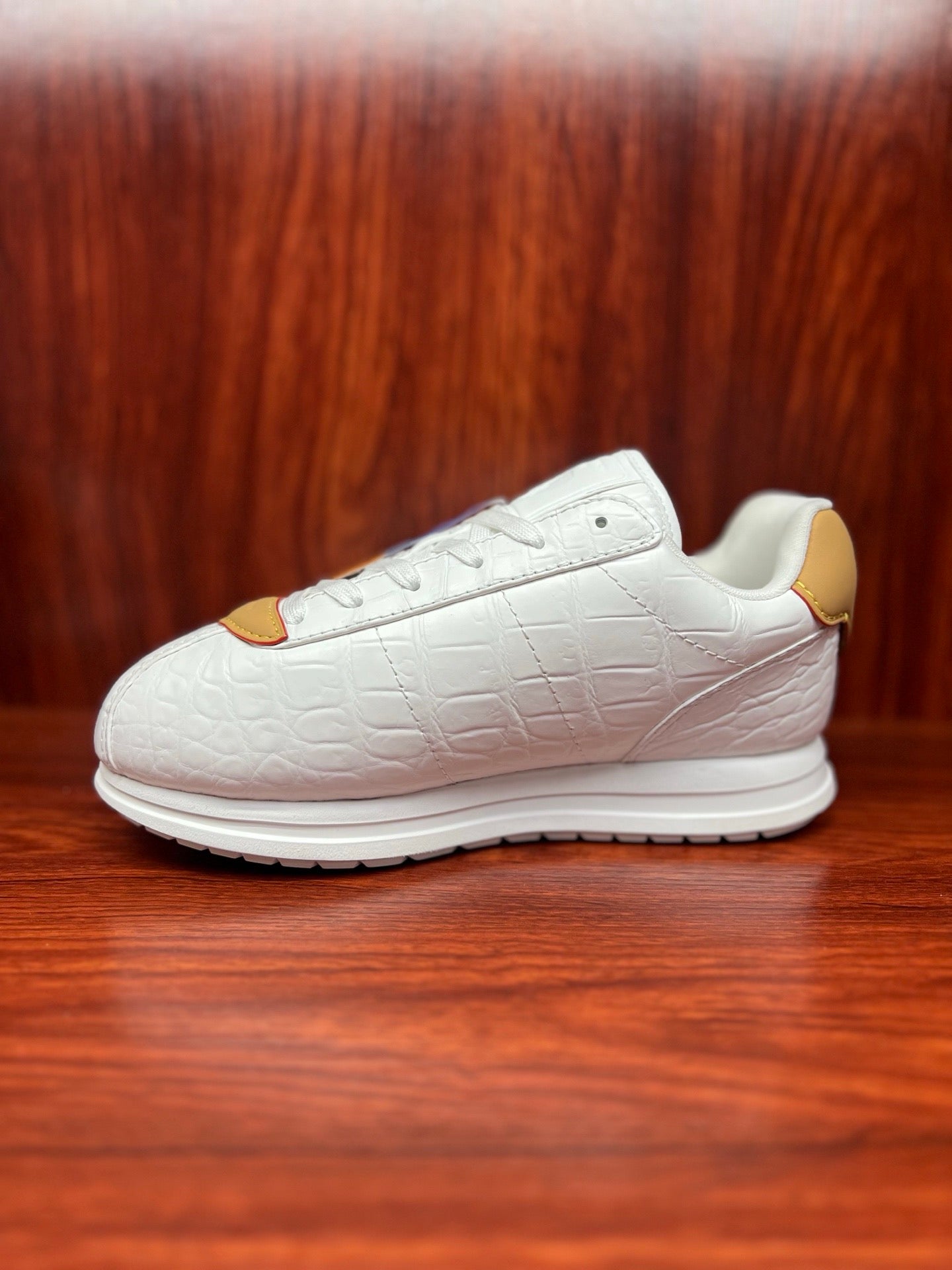 Shoes made of genuine crocodile skin