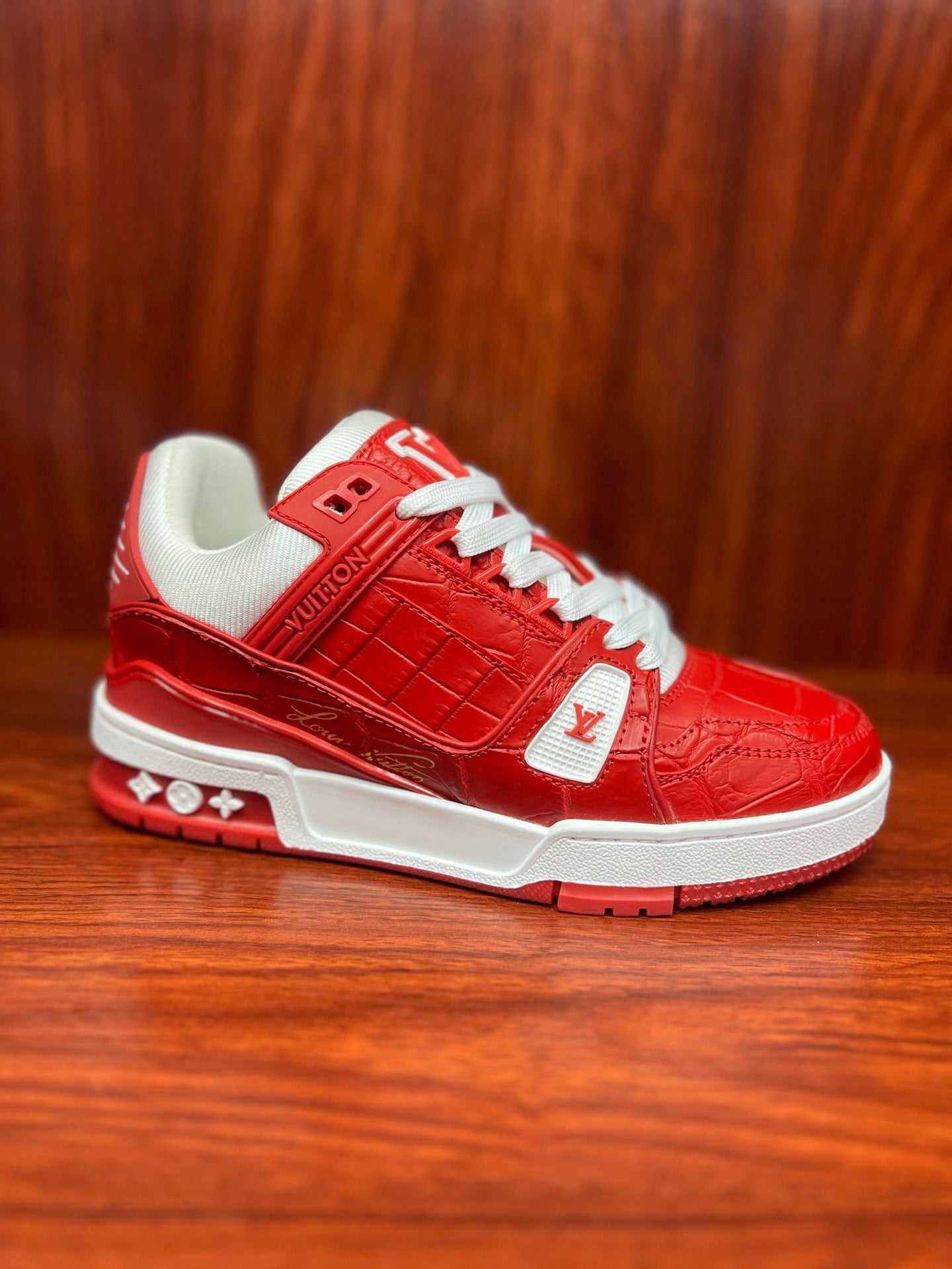 Shoes made of genuine crocodile skin