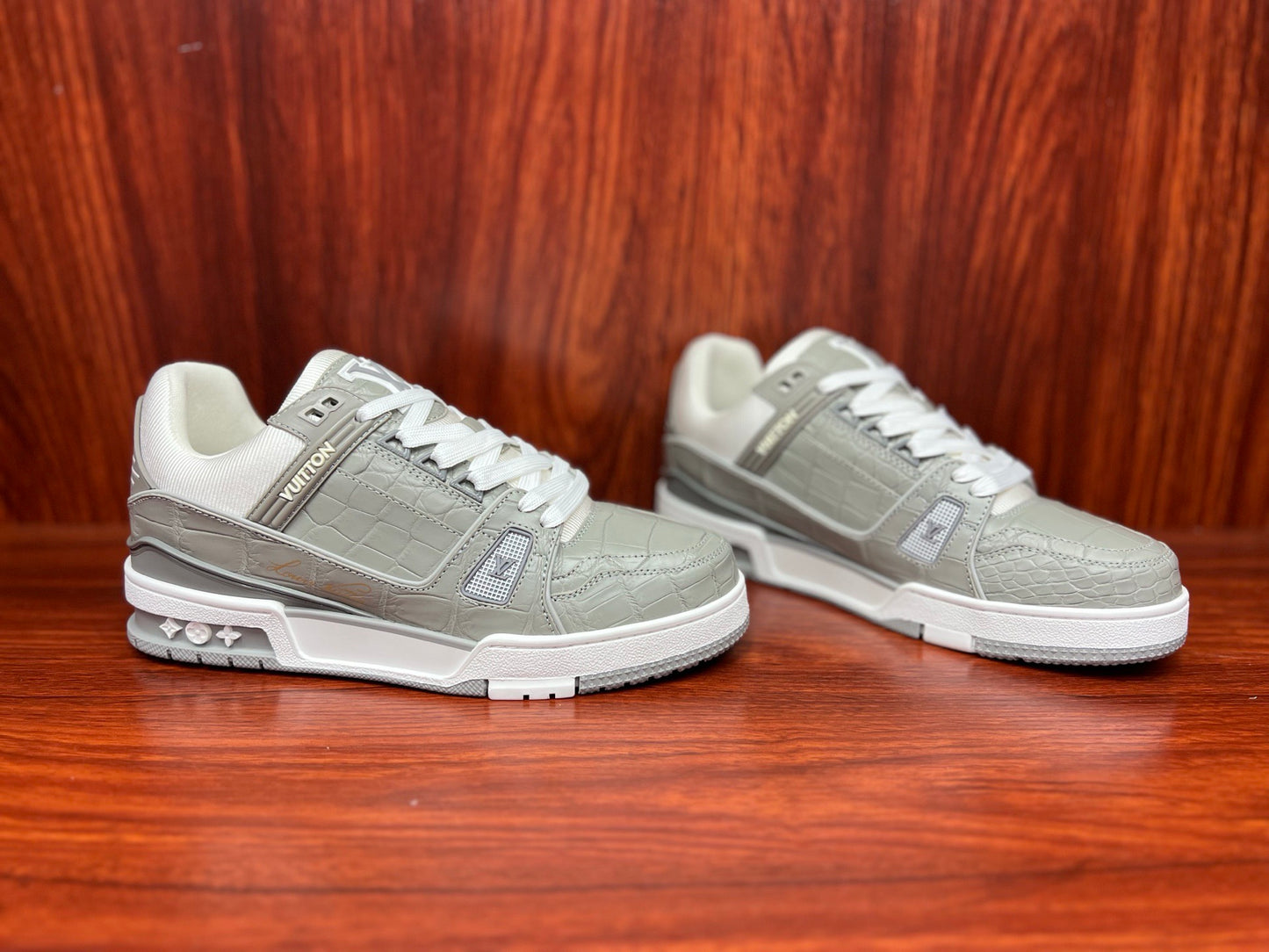 Shoes made of genuine crocodile skin