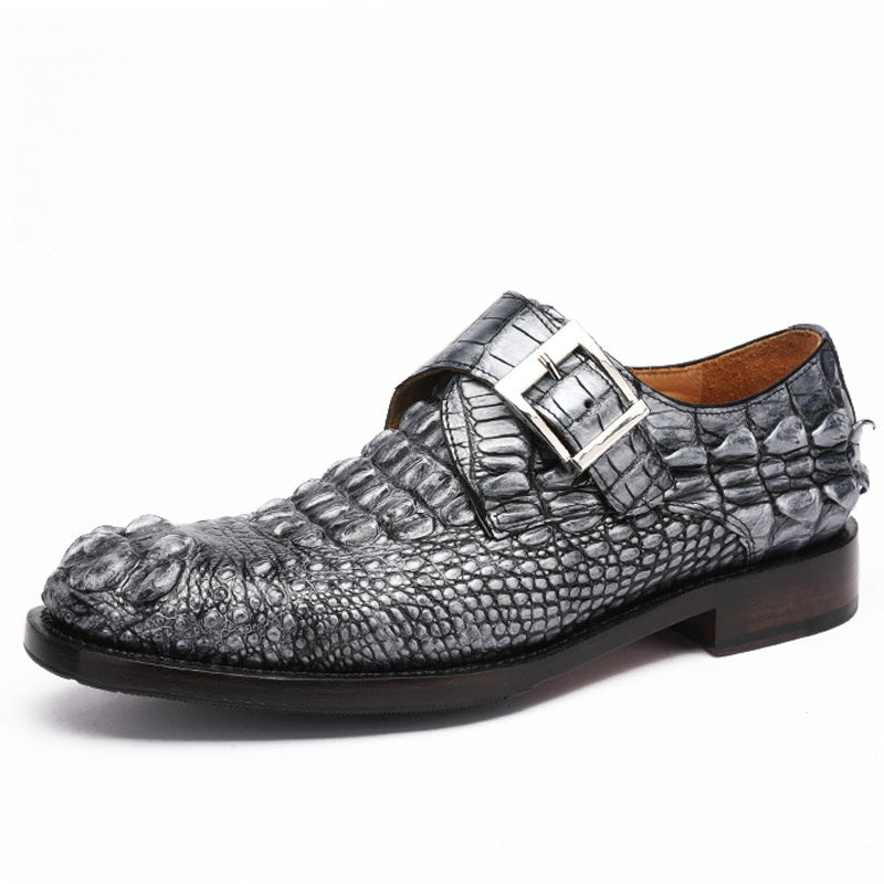 Skull Crocodile Leather Shoes