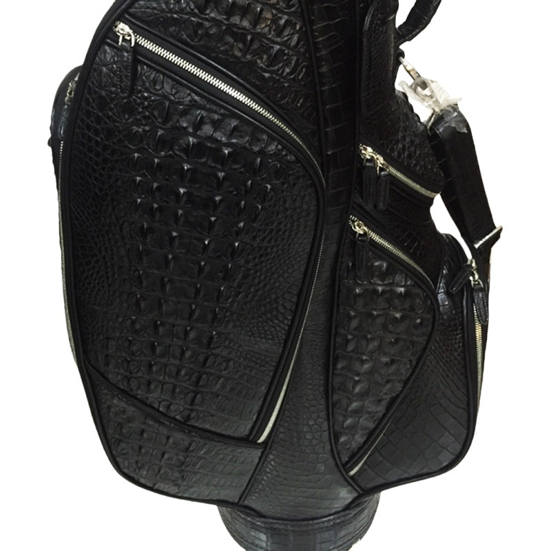 Crocodile pattern pulley travel suitcase