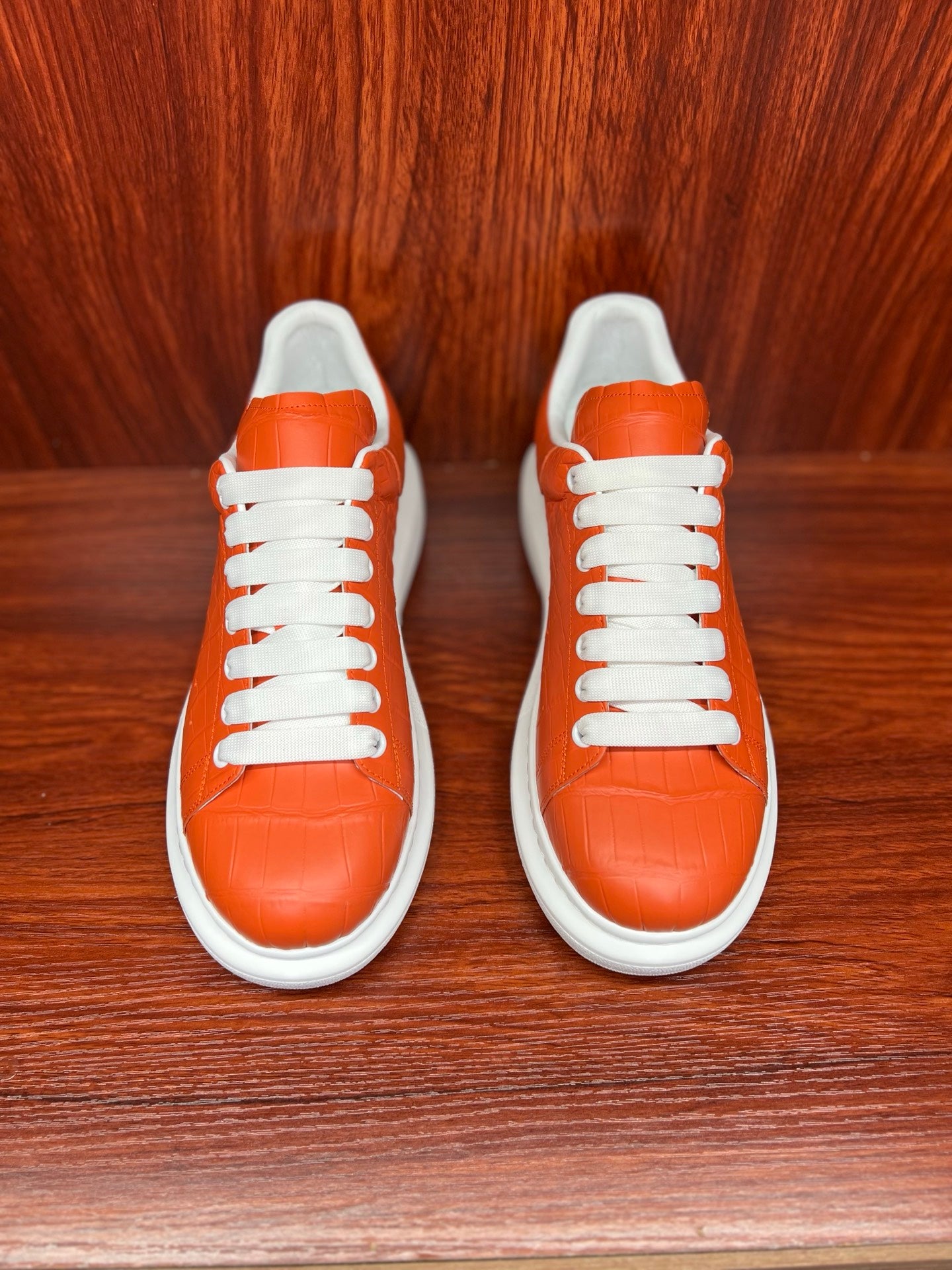 Shoes made of genuine crocodile skin