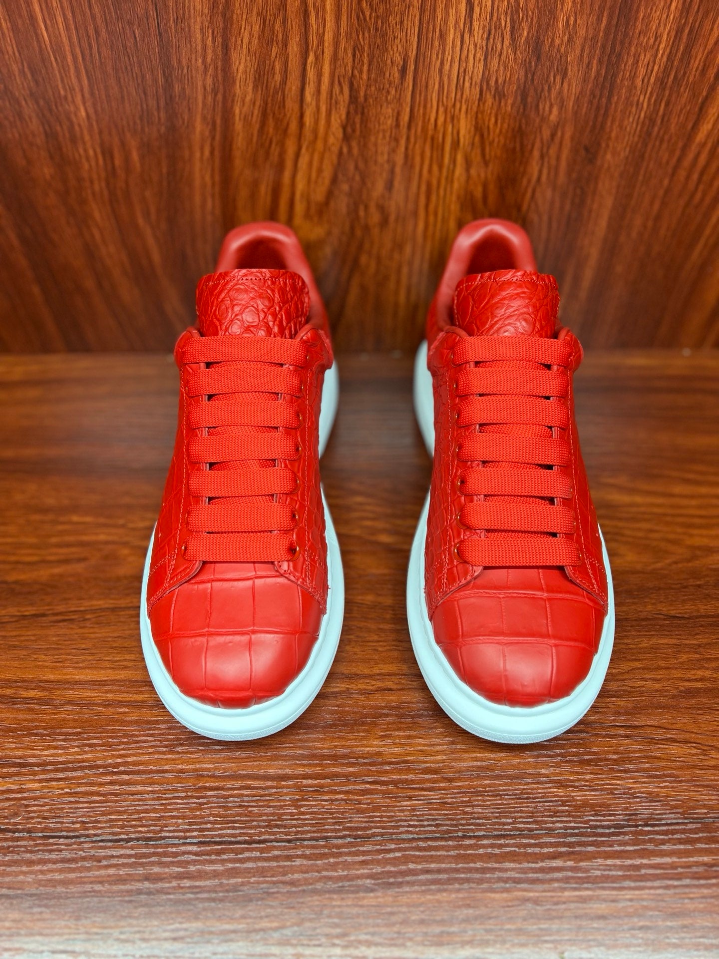 Shoes made of genuine crocodile skin